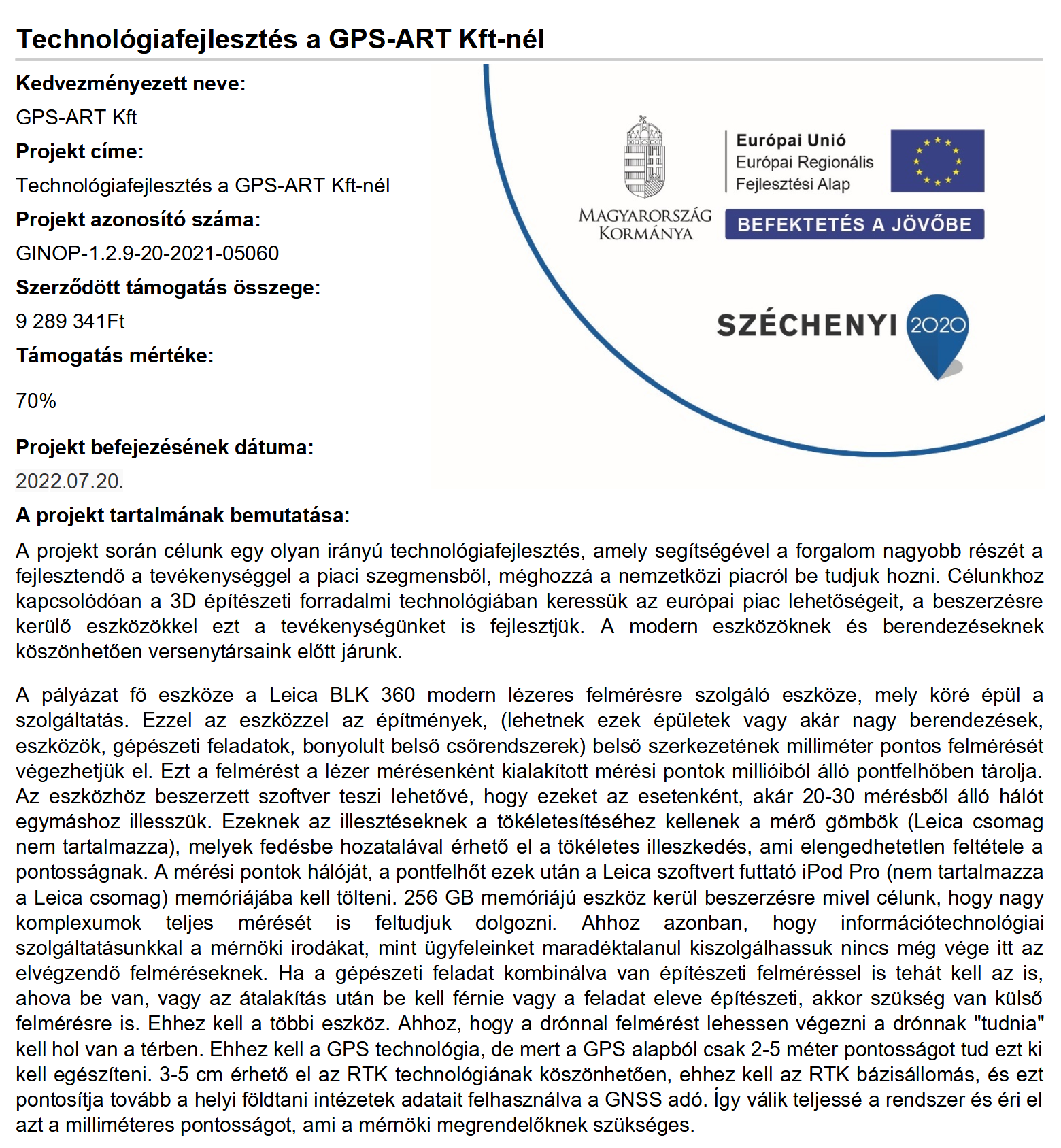 A Magyar Kormány és az EU támogatásával